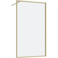 Guido Gusto 120x200 inloopdouche serie Enzo mat goud