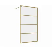 Guido Gusto 120x200 inloopdouche serie Rafaella mat goud