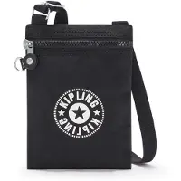 Kipling Schoudertas 'Afia' kobaltblauw / wit