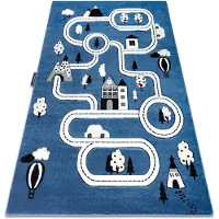 Rugsx Tapijt PETIT TOWN STAD STRAAT blauw 180x270 cm