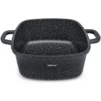 KINGHOFF 1604 - Braadpan - vierkant - 26 cm - 5.5 liter