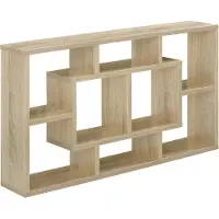 En.casa Wandrek 8 vakken muurkast 85x16x47,5 cm sonoma eiken