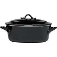 COSY&TRENDY Cosy & Trendy Black Ovenschotel Met Deksel - Ovaal - 0L5 - Ø 16.5 cm x 13 cm x 6 cm