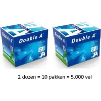 Double A Kopieerpapier Everyday - A4 70gr - FSC - hagelwit - 10 x 500 vel (2 dozen)