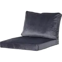 Madison - Loungekussen - Tuinkussen - Zitkussen - Rugkussen - 2-delig - 60 x 60cm - Velvet Grijs
