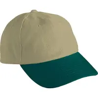 Myrtle beach Volwassenen Unisex 6 Panel Raver Cap (Beige/Donkergroen)