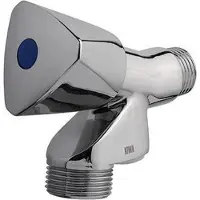 Raminex tapkraan, bediening hand, uitvoering greep knop chroom, wand
