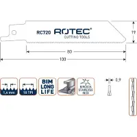 Rotec Reciprozagen RC720 / 522EF (VPE 5 stuks) - 5250720