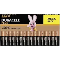 Duracell Plus AAA Alkaline 32 stuks