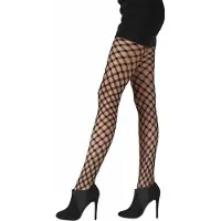 Pretty polly Panty - Fashion - Large - Criss Cross - Net - One Size - 36/42 - Zwart