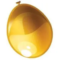 Witbaard Ballonnen metallic goud (Ø30cm, 50st)