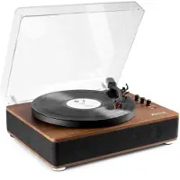 Fenton RP162 hifi retro platenspeler met Bluetooth in/out en speakers