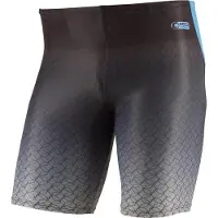 Beco zwembroek Competition heren polyester zwart/grijs
