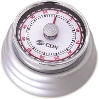 Cdn Kookwekker Retro Zilver