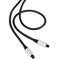 Speaka Professional Toslink Digitale audio Aansluitkabel [1x Toslink-stekker (ODT) - 1x Toslink-stekker (ODT)] 1.50 m Zwart SuperSoft-mantel