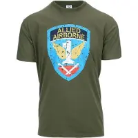 Fostex Garments - T-shirt Allied Airborne (kleur: Groen / maat: M)