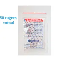 Lactona Interdentaal Ragers - XX-Large 12mm - Donkerrood - 10 gripzak x 5 stuks - Voordeelpakket