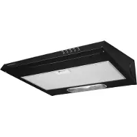 Concept OPP2060bc Onderkast Afzuigkap 60cm - zwart met vetfilter