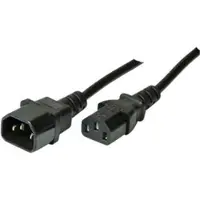 Shiverpeaks 1.8m C13 - C14 electriciteitssnoer Zwart 1,8 m C14 stekker C13 stekker