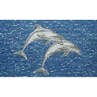 Friedola 1x Universele Mat Dolphin | 80x48cm | Badmat Badkamermat Douchemat | Dolfijn