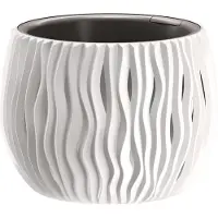 Prosperplast Sandy Decoration Bowl 16.1x23.8x23.8 Cm Wit