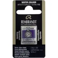Rembrandt water colour napje Permanent Blue Violet (568)