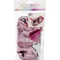 American Crafts - Hello Dreamer - teken/pen etui - Flip Sequins - Pink & Silver