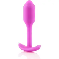 B-Vibe Snug Plug 1 - anale plug met intern gewicht (55 g, roze)