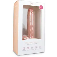 Easytoys Dildo Collection - dildo met zuignap en ballen - groot 26,5cm - huidskleur
