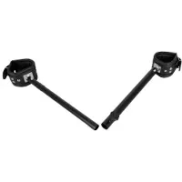 Huismerk BDSM Spreidstang Met Leren Boeien - 35 Tot 60 cm