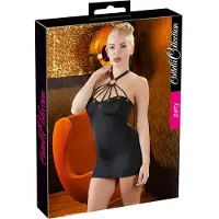 Cottelli collection Party Seductieve Mini Jurk met Halter Kraag