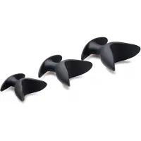 XR Brands Master Pieces - Ass Anchors Anaal plugs Set - 3 Stuks