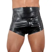 Late X Latex Luier Shorts met Hoge Taille