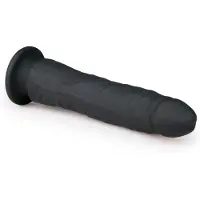 Easytoys Dildo Collection - dildo met zuignap - siliconen - 21cm - zwart