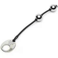 Fifty Shades of Grey - mini geishaballetje - metaal zilver