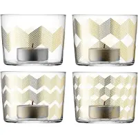 LSA International Theelichthouder L.S.A. Chevron 6 cm (4-Delig)