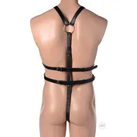 Huismerk Body Harnas - Zwart