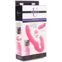 Urge Strapless Strap-On Vibrator - Roze 1st