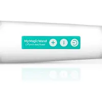MyMagicWand - krachtige massage vibrator - wit/turquoise