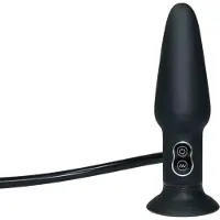 You2Toys True Black - opblaasbare anale vibrator - zwart