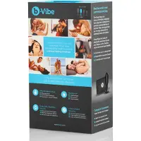 B-Vibe Snug Plug 3 - dubbele kogelbuttplug (180 g, zwart)