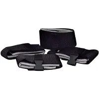 Bad Kitty - bondage set voor bed - verstelbaar - zwart