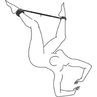 Easytoys Fetish Collection Easytoys Fetish - Expander Spreader Bar and Cuffs Set - Zwart