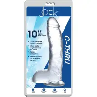 Jock C-Thru Transparante Dildo - 29 cm.
