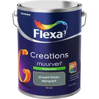 Flexa - Creations Muurverf Extra Mat - Greyed Green - Mengverf - 5 L