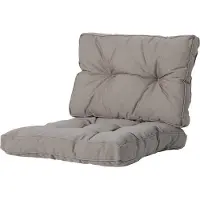 Madison - Loungekussen - Tuinkussen - Zitkussen - Rugkussen - 2-delig - 73 x 73cm - Florance Taupe