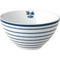 Laura Ashley Schaal Candy Stripe Blauw D 9 H 4,7 Cm
