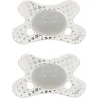 Difrax - Natural Fopspeen - 0 tot 6 Maanden - Glow in the Dark Speen - 2 st.