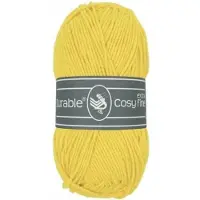 Durable 5 x Cosy extra fine yellow - geel (2180) - acryl en katoen garen - 50 grams - pendikte 3 a 3,5mm