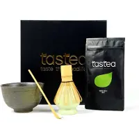 Tastea Japanse Matcha Box - Perfect om matcha te maken - Losse thee en kruiden - Japanse matcha, matcha kom, matcha lepel, matcha klopper en houder voor de matcha klopper